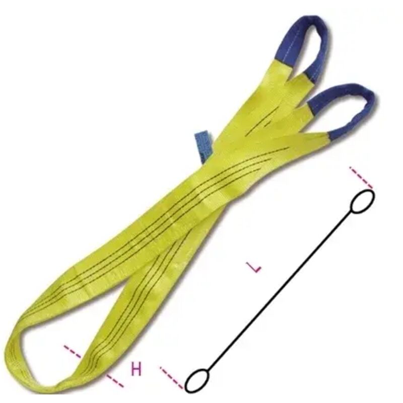 Robur - Sangle de levage jaune 3 t 8156 - 2.5 m