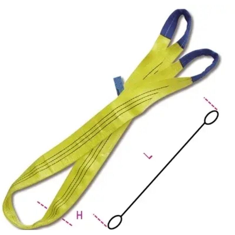 Robur - Sangle de levage jaune 3 t 8156 - 10.0 m