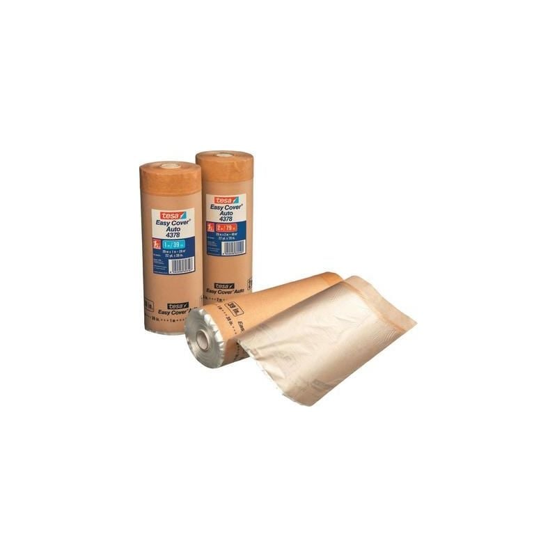 Bande de masquage Tesa Tesa Easy Cover® 04378-00003-01 marron (l x l) 20 m x 1 m caoutchouc 1 pc(s) A535461
