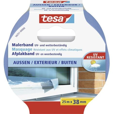 tesa® Masquer Finitions parfaites spécial vitres et extérieur, 38mm x 25m