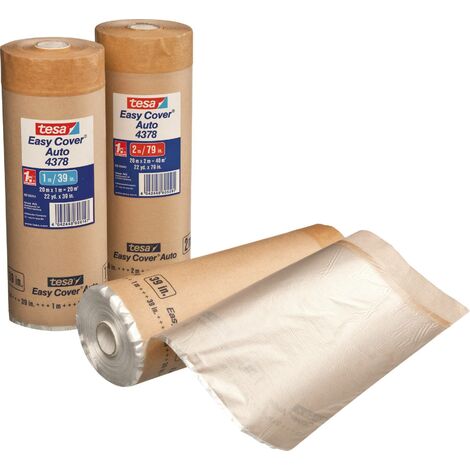 Bande de masquage tesa tesa Easy Cover® 04378-00003-01 marron (L x l) 20 m x 1 m caoutchouc 1 pc(s) A535461