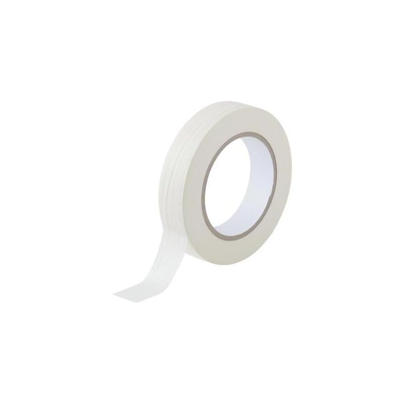 Toolcraft - bande de masquage 93038C188 blanc (l x l) 50 m x 25 mm caoutchouc 1 rouleau(x)
