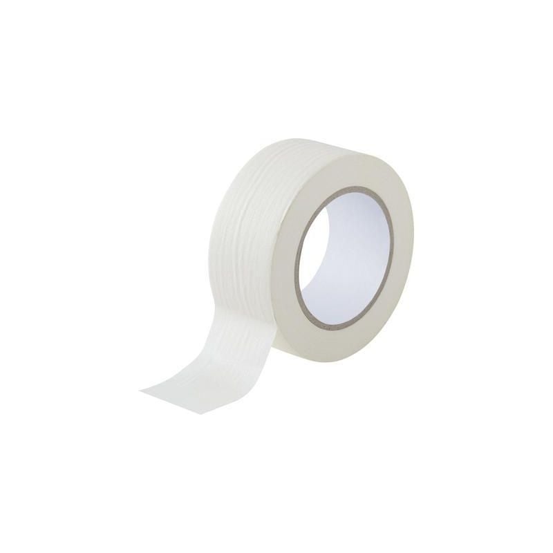 Bande de masquage Toolcraft 93038C190 blanc (l x l) 50 m x 50 mm caoutchouc 1 rouleau(x)