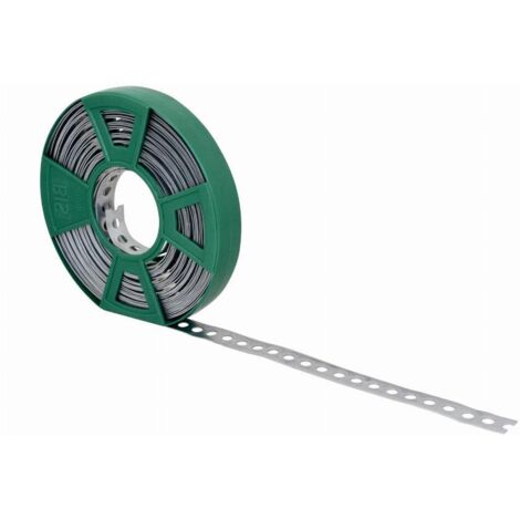 Bande de montage acier bords droits - Longueur : 10000 mm - Largeur : 17 mm - Epaisseur : 1 mm - WALRAVEN