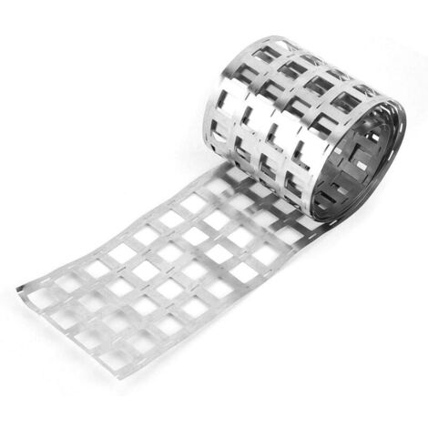 Bande De Nickel Pur pour Batterie 18650, Nickelé Acier Bande 1M 0,15 mm, pour Tab à Souder et Lithium de Capacité Élevée AAA AA Batterie de soudage par Points(6P 0.15  107.5mm)