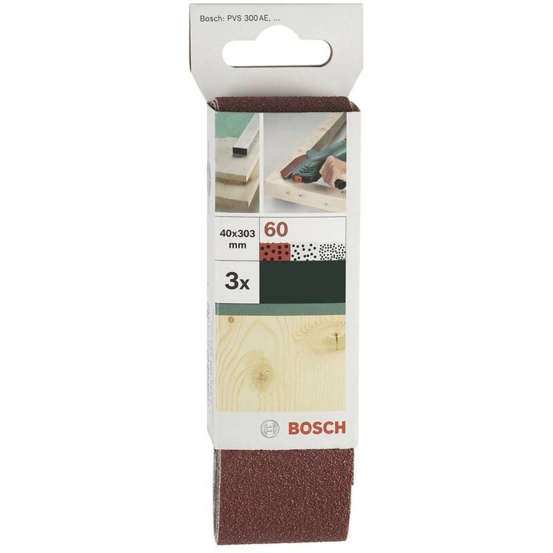 Bande abrasive 40x305 mm G80 RW non perforé fixation étrier 3 pièces - vue 5
