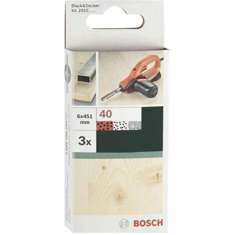 Bande de ponçage Bosch Accessories 2609256234 Grain 40 (L x l) 451 mm x 6 mm 3 pc(s) V783131