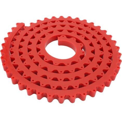 Bande de Profilage pour le Travail du Bois Guide de Gabarit de Courbe Flexible Conception de Chaîne à Engrenages Outil de Contour de Forme Complexe Fixe Réglable pour le (1M)