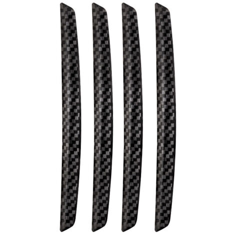 Bande de Protection de Bord de Porte de Voiture,   Lot de 4 Universel Protège de Bord de Rétroviseur Style Noir Fibre de Carbone Anti-Rayures