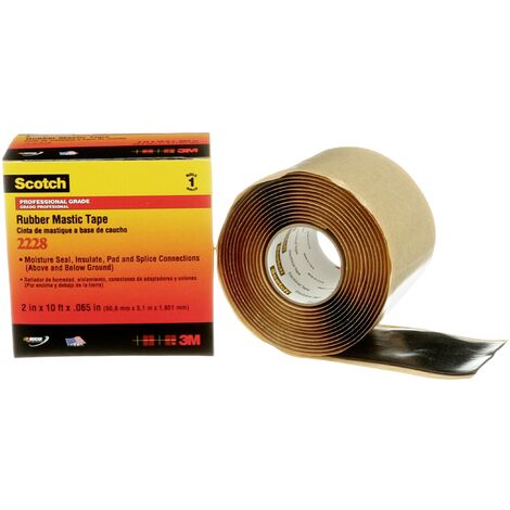 Bande de réparation Scotch® 2228 Scotch SCOTCH2228-50.8X3 noir (L x l) 3.1 m x 50 mm résine caoutcho