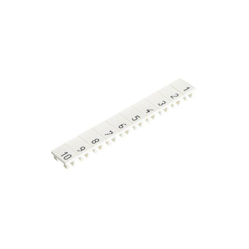 Bande de repérage Marquage: 51 - 60 Contenu: 1 pc(s) Wieland Electric 9705 A/6/10 b 51 - 60 04.846.0653.0 D24096