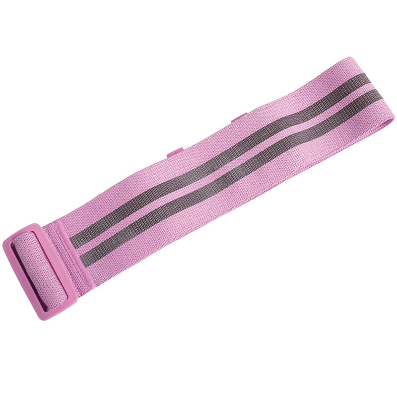 Bande de Résistance Hanche Anti-Dérapante Ajustable pour Fitness Yoga Gym (Rose)