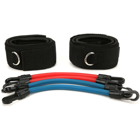 Bande de Résistance Latex Anti-dérapante Ajustable pour Entraînement de Force des Jambes et Taekwondo (Lot 1)