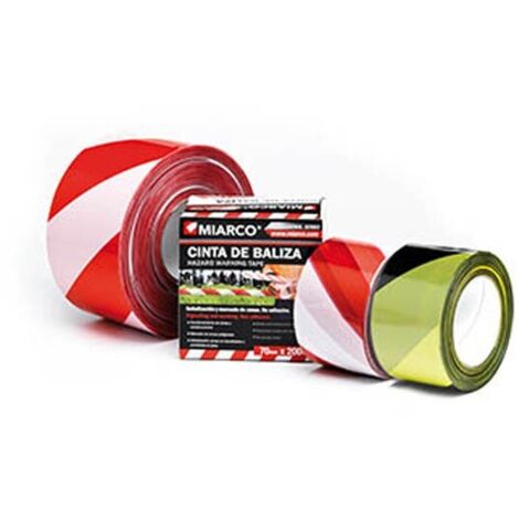 BANDE DE SIGNALISATION F BLANC/ROUGE
