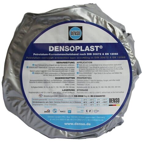Bande Densoplast, largeur 100 mm, longueur 10 m - DENSO FRANCE