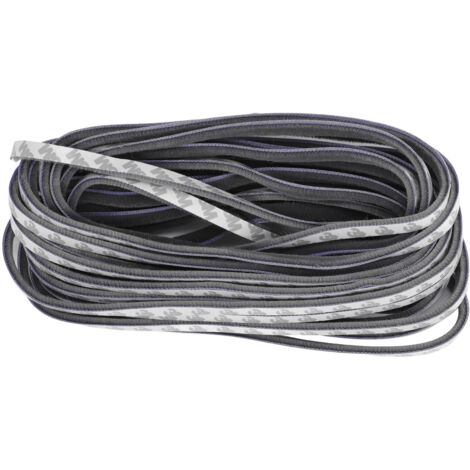 Bande d'étanchéité auto-adhésive 9x5mm Gris - Isolation Portes Fenêtres Anti-bruit Anti-poussière