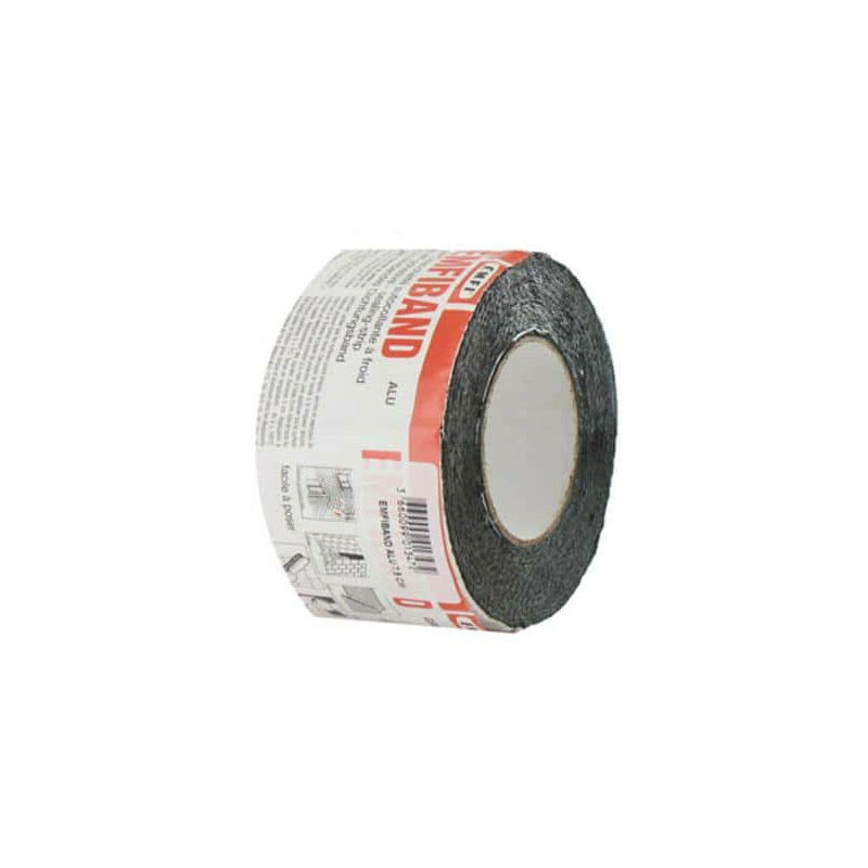 Emfi - Bande d'étanchéité autocollante à froid Alu 10cm x 10m
