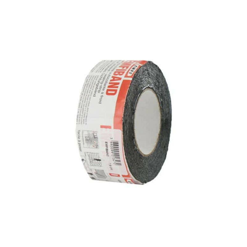 Emfi - Bande d'étanchéité autocollante à froid Alu 7.5cm x 10m