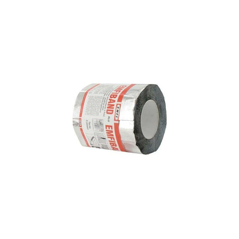 Emfi - Bande d'étanchéité autocollante à froid gris plomb 15cm x 10m