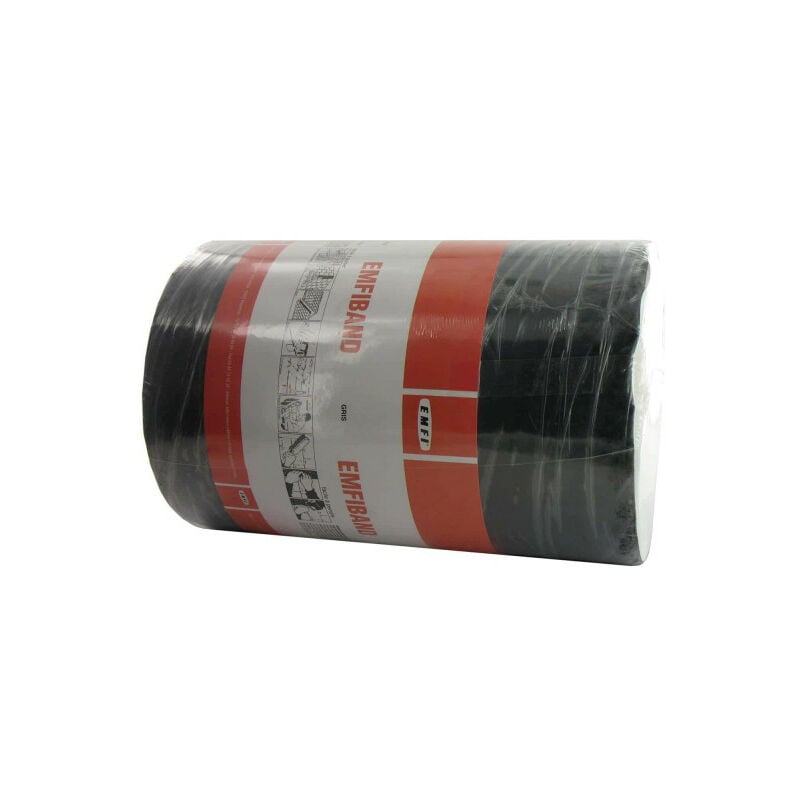 Bande d'étanchéité autocollante à froid gris plomb EMFI 22,5cm x 10m