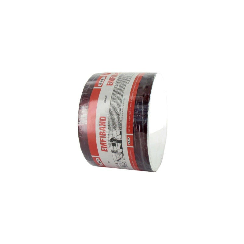 Bande d'étanchéité autocollante à froid rouge brique EMFI 10cm x 10m