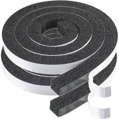 Bande d\'étanchéité autocollante en mousse 30 x 7 mm Joint Adhésif en Mousse Caoutchouc caoutchouc mousse autocollant pour porte fenêtre(2 Rolls, longueur totale 4m)