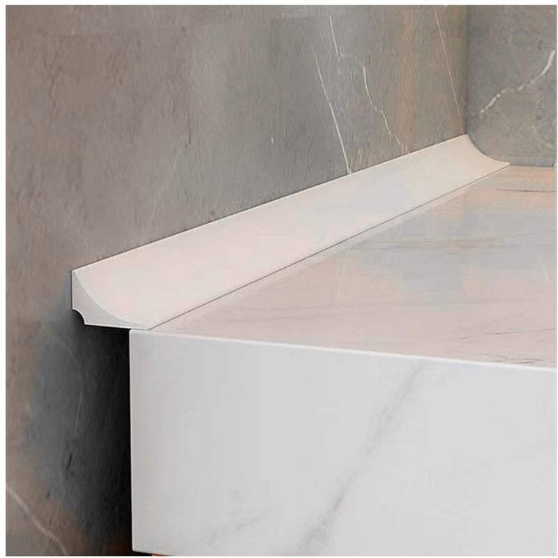 Bande d'étanchéité autocollante pour baignoire, sol de pièces humides - Blanc (2 m)