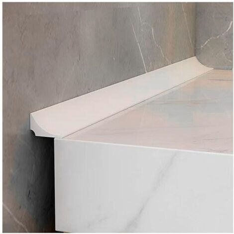 Bande d'étanchéité autocollante pour baignoire, sol de pièces humides - Blanc (2 m)