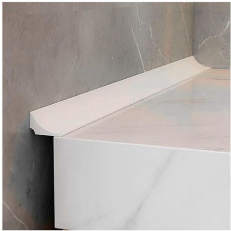 Bande d'étanchéité autocollante pour baignoire, sol de pièces humides - Blanc (2 m)