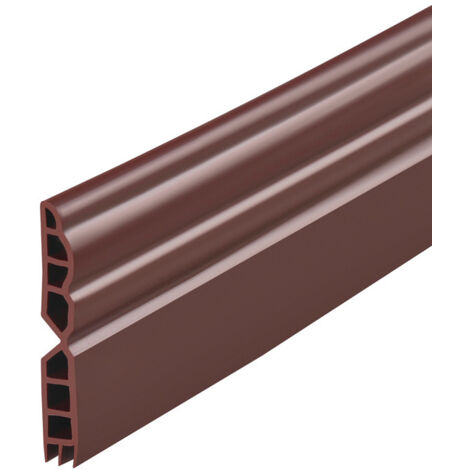 Bande d'étanchéité autocollante pour bas de porte, boudin de porte, bande d'étanchéité étanche (marron)