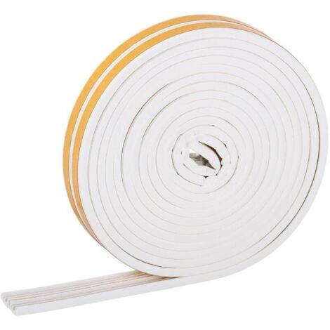 Bande d'Étanchéité Autocollante pour Fenêtres et Portes - Joint d'Isolation 9x4mm, Idéal pour Isolation Phonique et Froid