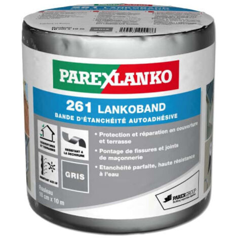 Bande d'étanchéité autocollante pour toiture 261 Lankoband PAREXLANKO - Gris - 10 cm x 10 m