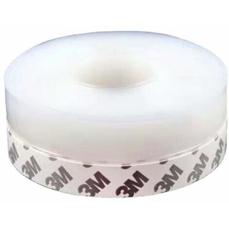 Bande d'Etanchéité en Silicone, 10m Transparent Bande d'étanchéité Auto-adhésive Porte Bas Joint Strip Porte Coupe-Bise joint de fond de porte Imperméable Coupe-vent Anti-poussière