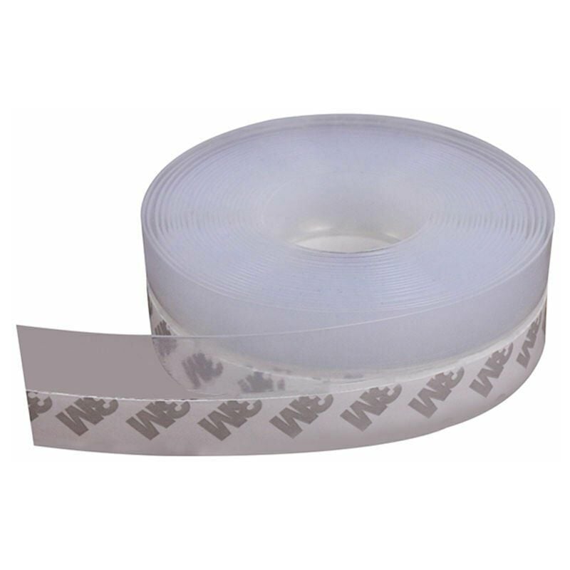 Bande d'Etanchéité en Silicone, 10m Transparent Bande d'étanchéité Auto-adhésive，blanc