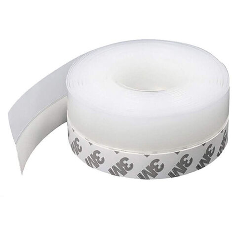 Bande d'étanchéité en silicone, porte-joints de porte Strip Stripping Stripping pour portes et fenêtres bruit anti-poussière Porte Sceau du fond de la porte 6m 35mm transparent Carivent