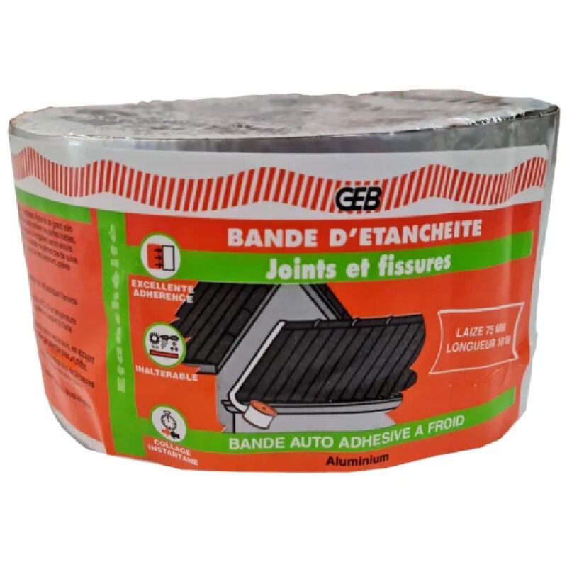 Bande d'étanchéité auto adhésive 75 mmx10m