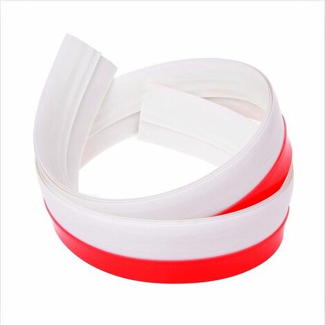 Bande d'étanchéité inférieure de porte coupe-froid auto-adhésive, 2 "L x 39" L (Blanc)