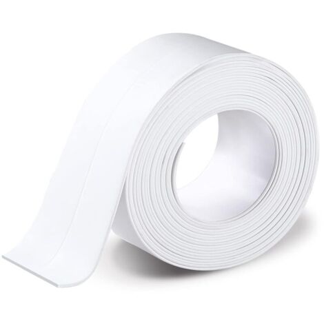 Bande d'étanchéité pour salle de bain, cuisine, douche, accessoires  blanc,taille : 3,2 m x 3,8 cm
