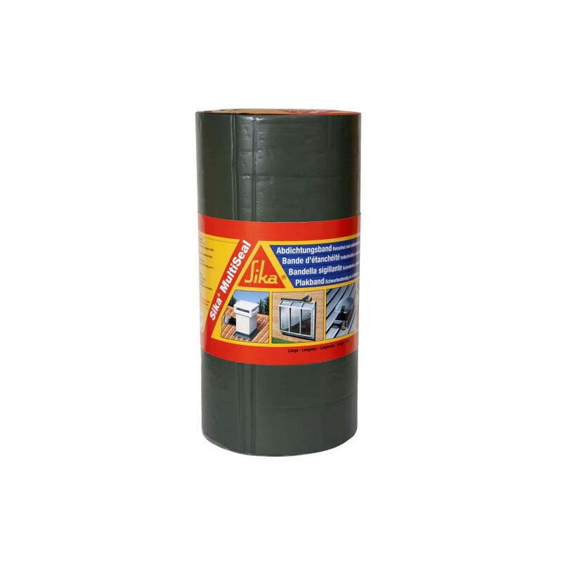 Bande d'étanchéité bitumineuse Sika Sika MultiSeal - Gris - 225mm x 10m
