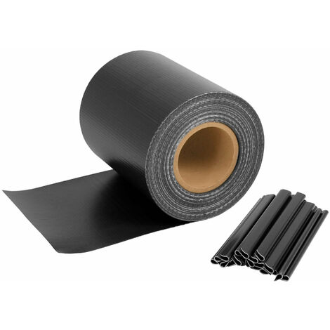 Bande d'intimité pour tapis à double tringle 35 m x 19 cm anthracite