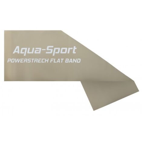 Bande élastique plate grise AQUA-SPORT POWERSTRECH 1,5 m x 15 cm x 0,55 mm 16-24 kg AS1515