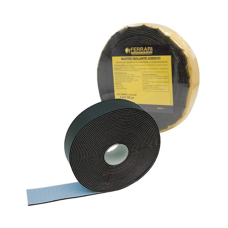 Bande en caoutchouc pour isolation thermique bande d'isolation thermique en caoutchouc h50mmx15m sp.3mm