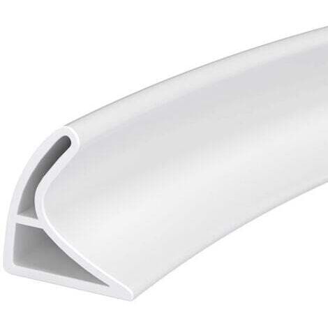 Bande étanche en silicone pour évier, bande étanche de douche pliable, bande étanche de cuisine (blanc, 60 cm)