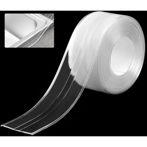 Bande Etancheite Autocollante,Joint Salle de Bain Transparent,Bande d\'Étanchéité Autocollante,Ruban de Calfeutrage Anti Moisissure