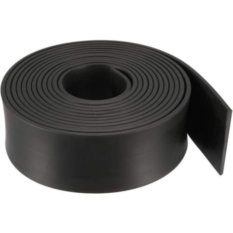 Bande Étanchéité Solide Rectangle Caoutchouc 40mm Largeur 3mm Épaisseur 3m Longueur Noir