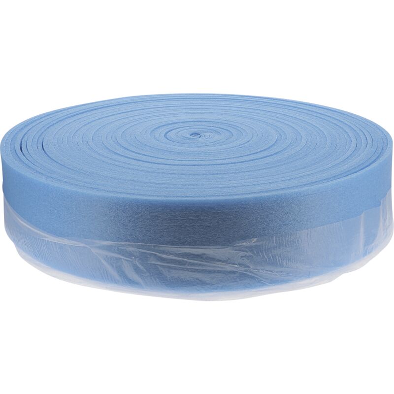 Bande isolation peripherique avec bavette d'etancheite - ep 8mm Long 50M - Haut 150mm
