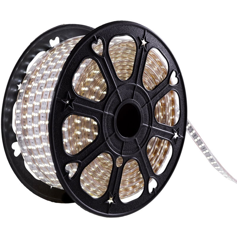 Bande de 120 LED/M 500W 4200ºK SMD5050 220VAC IP65 x50M 40 000H [HO-220-120-50M-W]