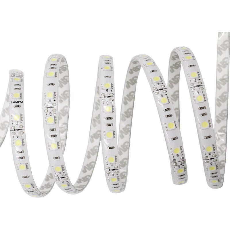 Bande led 12v - Flux lumineux : 960 lm/ml - Indice de protection : ip 20 - Température de couleur : 3000 k Lampo
