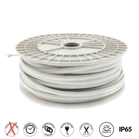 Bande Led 220Vac Cobpoint 15W/m IP65 - 50 Mètres 6000K - Ledme - LM2021