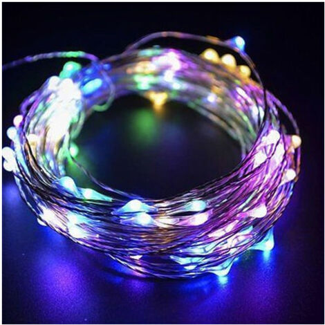 Bande Led 3 Mètres Bobine Flexible Alimentée Par Batterie Fil De Cuivre Lumineux